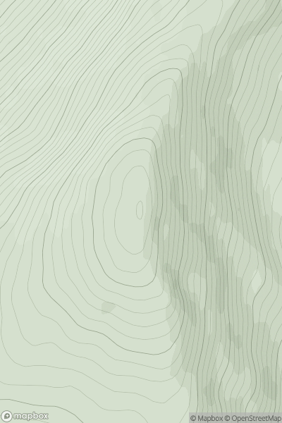 Thumbnail image for Glas Bheinn [Fort William to Loch Treig & Loch Leven] showing contour plot for surrounding peak